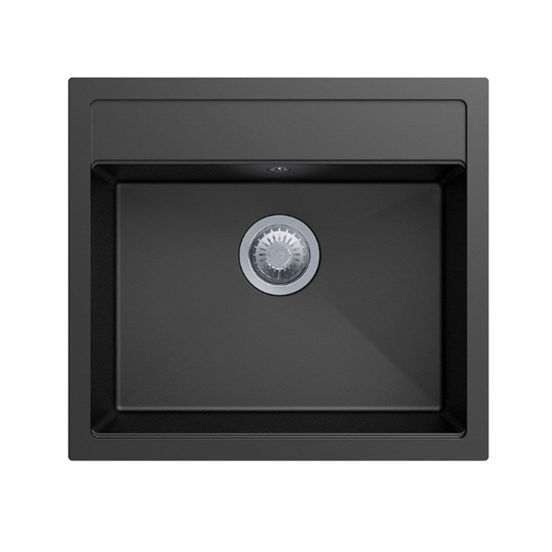 Granite Single Bowl Kitchen Sink 560x510mm - Black