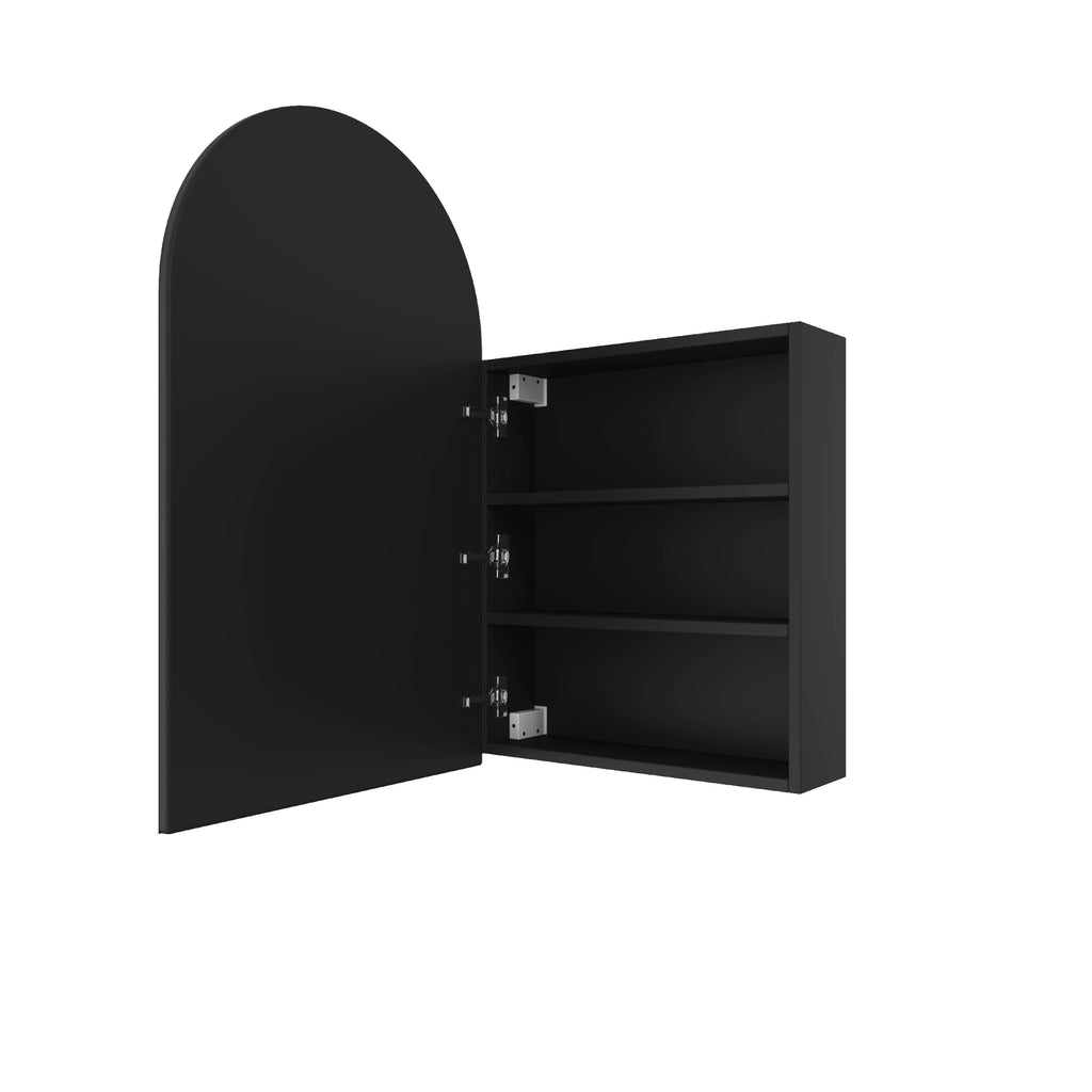 Thermogroup Ablaze Vienna Arch Mirror Cabinet - Black