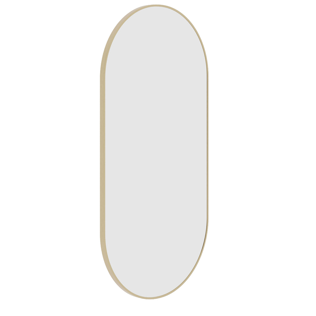 Thermogroup Ablaze Havana Pill Framed Mirror - Gold