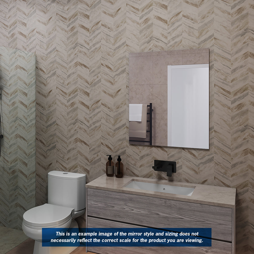 Thermogroup Ablaze Jackson Rectangle Polished Edge Mirror