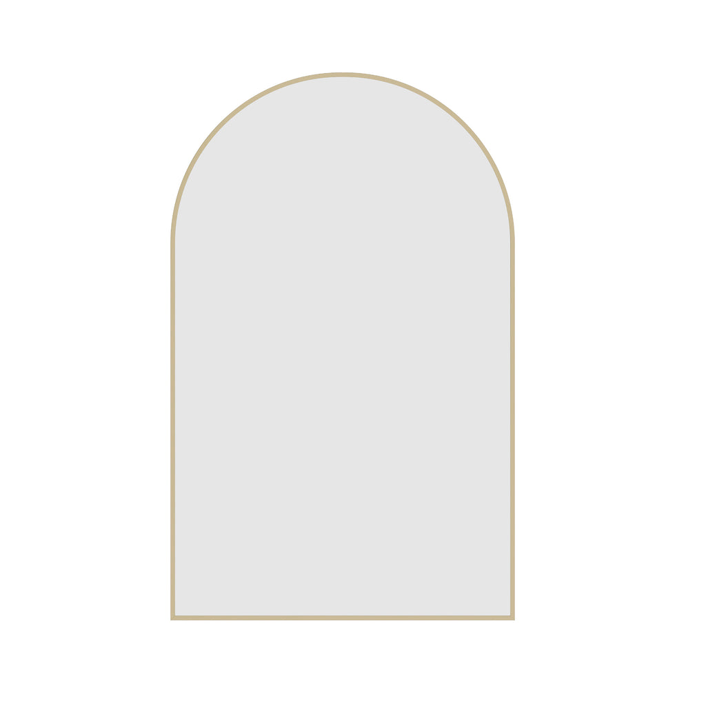 Thermogroup Ablaze Juno Arch Framed Mirror - Gold