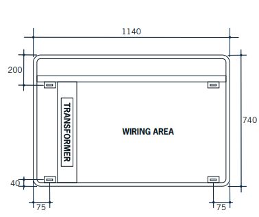 Thermogroup Ablaze Premium SSC Range Back-Lit Mirror