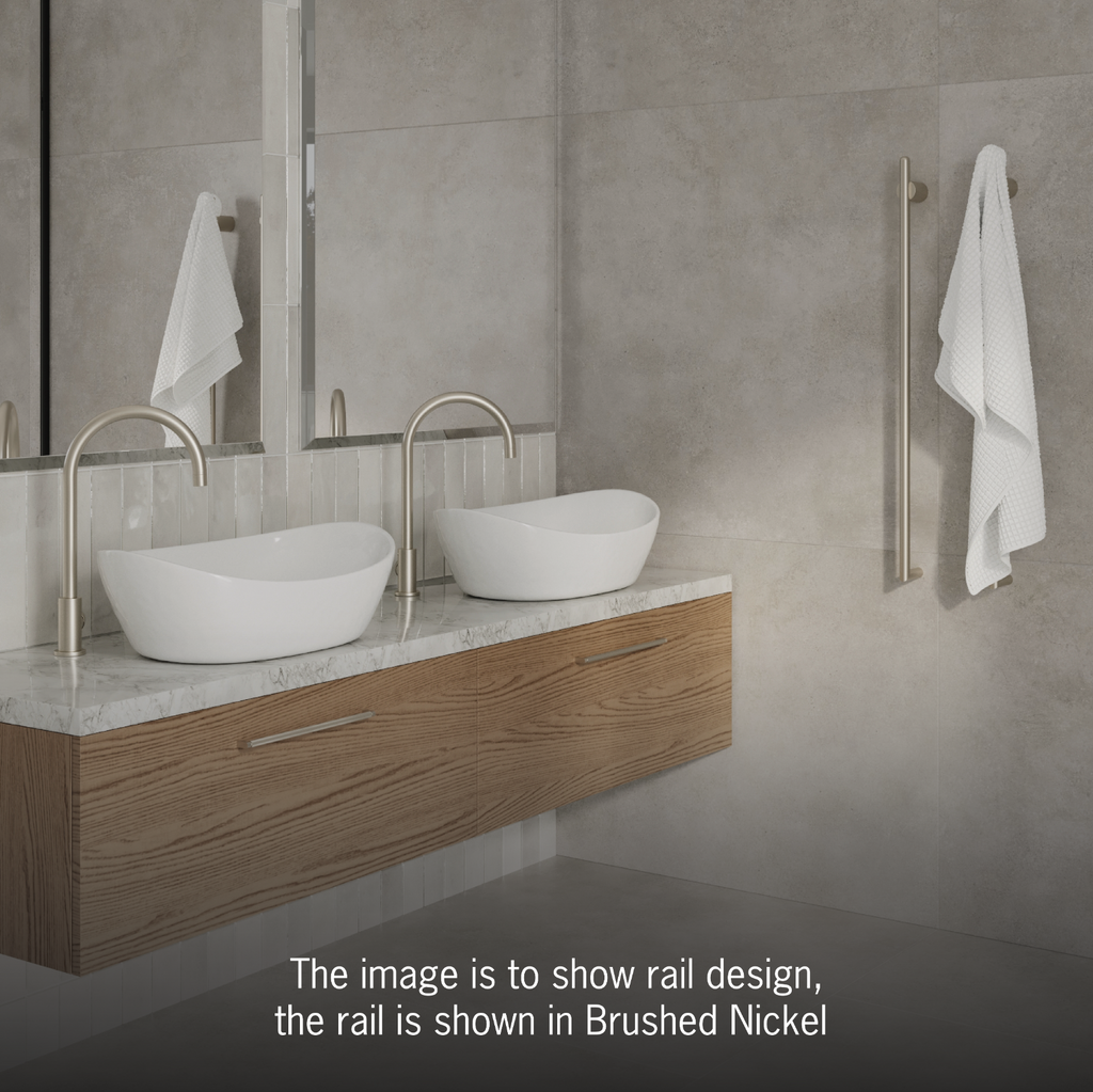 Thermogroup Vertical Heated Towel Rail - Polished Stainless