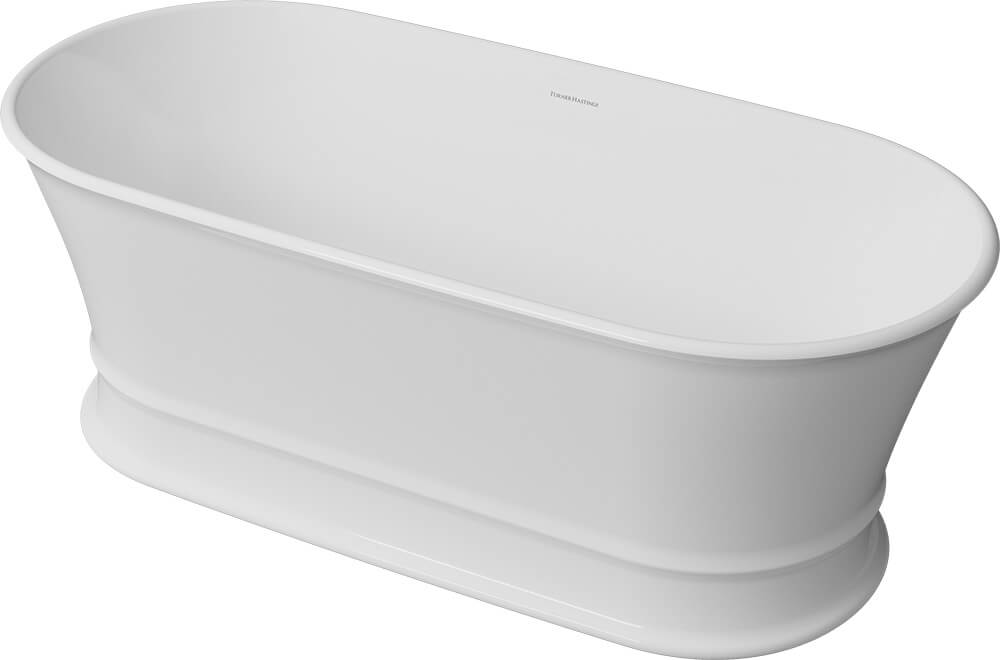 Turner Hastings Claremont 170 x 84 MagnaCast Freestanding Bath - Matte White