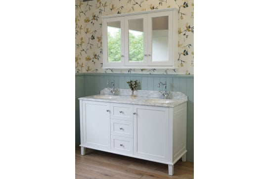 Turner Hastings Coventry 150 x 56 Coventry 75x55 White Vanity with Marble Top