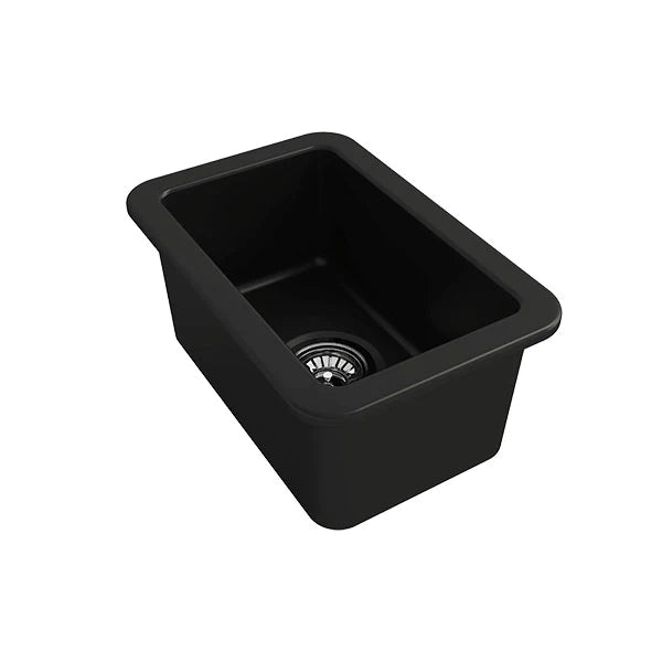 Turner Hastings Cuisine 30x46 Inset / Undermount Fireclay Sink - Matte Black