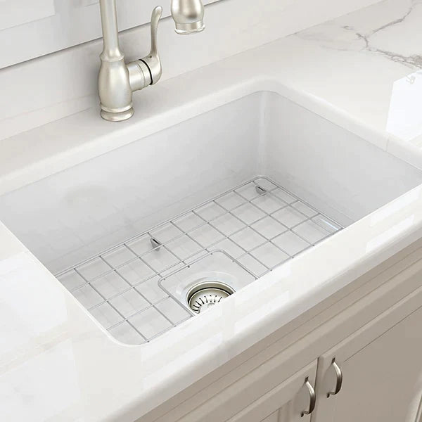 Turner Hastings Cuisine 68x48 Inset / Undermount Fireclay Sink - Matte White