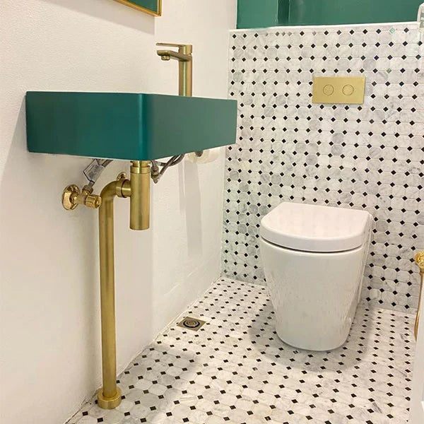 Turner Hastings Deluxe Adjustable Bottle S Trap - Brushed Brass