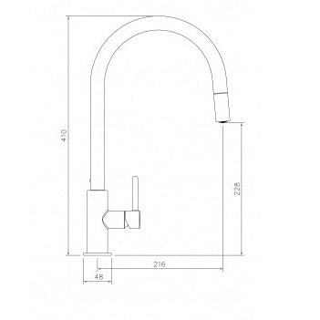 Turner Hastings Naples Pull Out Sink Mixer – Brushed Nickel