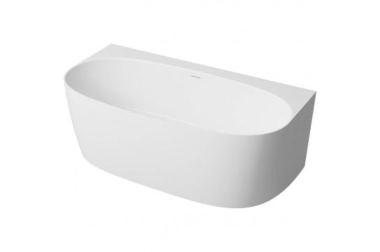 Turner Hastings Narva 158 x 86 MagnaCast Back To Wall Bath - Matte White