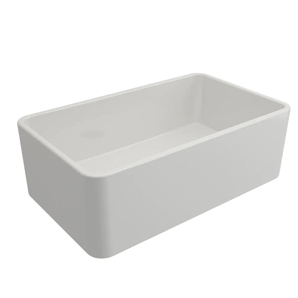 Turner Hastings Novi 75x46 Fireclay Butler Sink - Gloss White