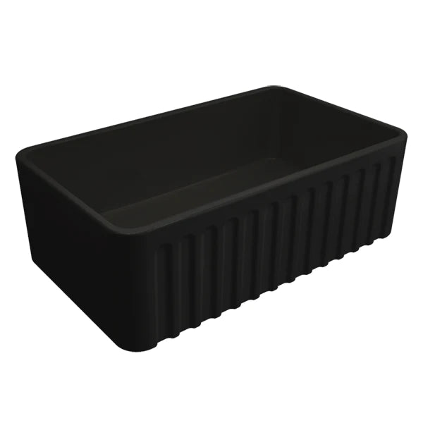 Turner Hastings Novi 75x46 Fireclay Butler Sink - Matte Black