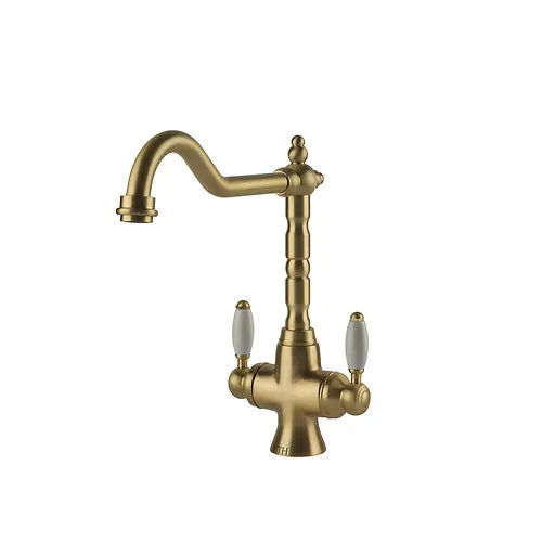 Turner Hastings Providence Sink Mixer - Brushed Brass