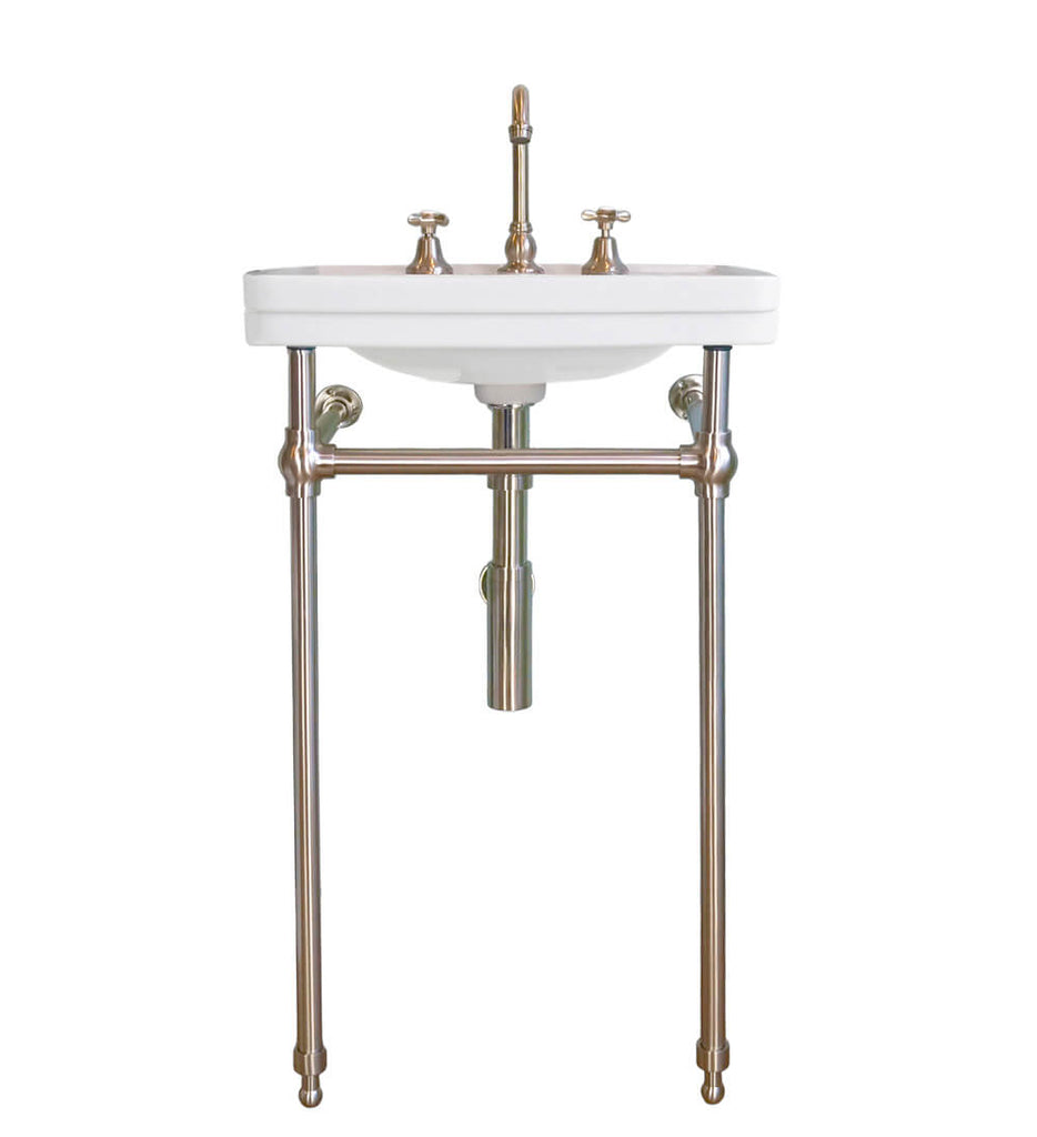Turner Hastings Stafford 58 x 45 Nuovo Basin Stand - Brushed Nickel