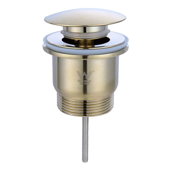 Turner Hastings Universal 32/40mm Mushroom Pop-up Waste - Brushed Brass