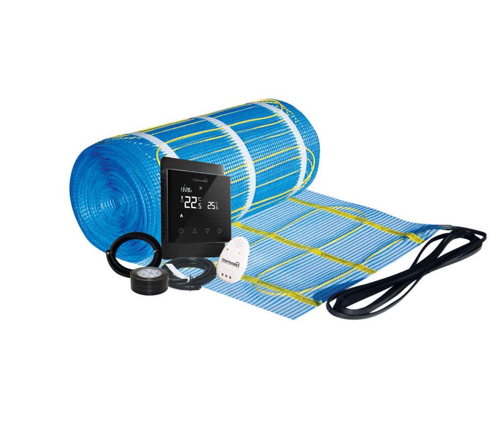 Thermogroup Thermonet Under Tile Heating Kit with Black Thermostat 150W/m²