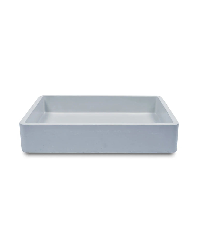 Nood Co Vesl Rectangle Basin Wall Hung - Powder Blue