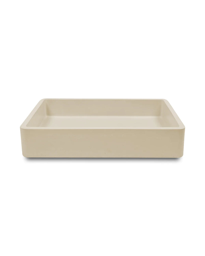 Nood Co Vesl Rectangle Basin Wall Hung - Sand