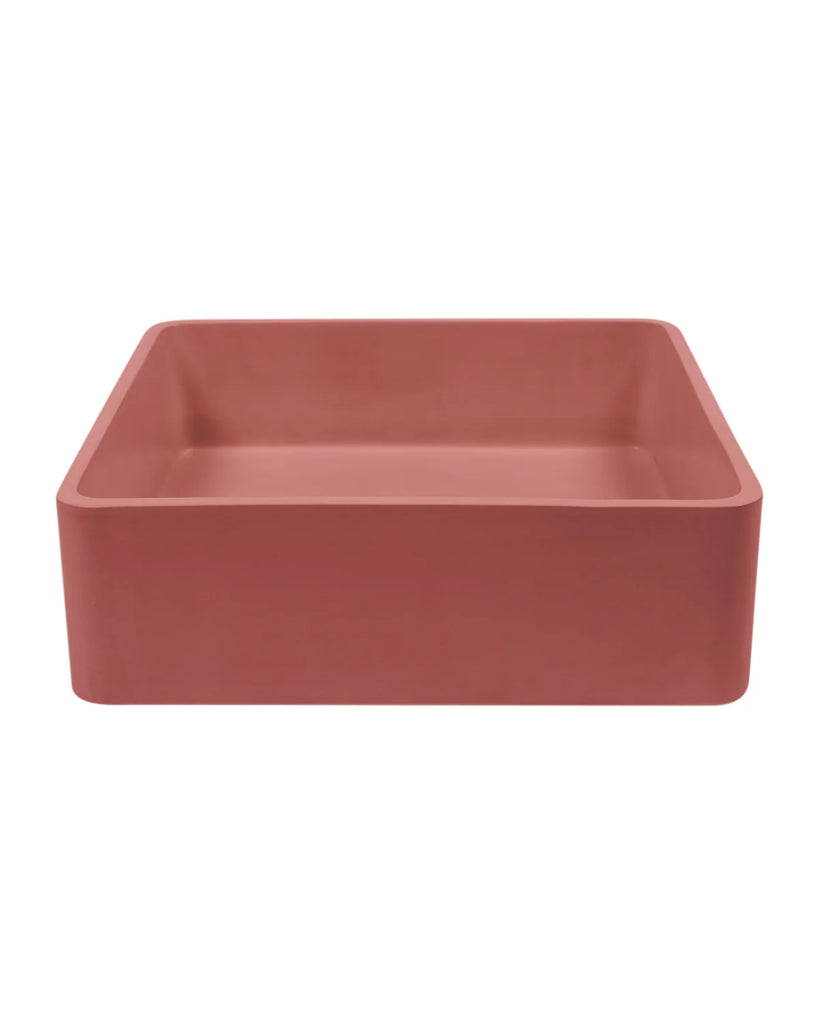 Nood Co Vesl Square Basin Wall Hung - Musk