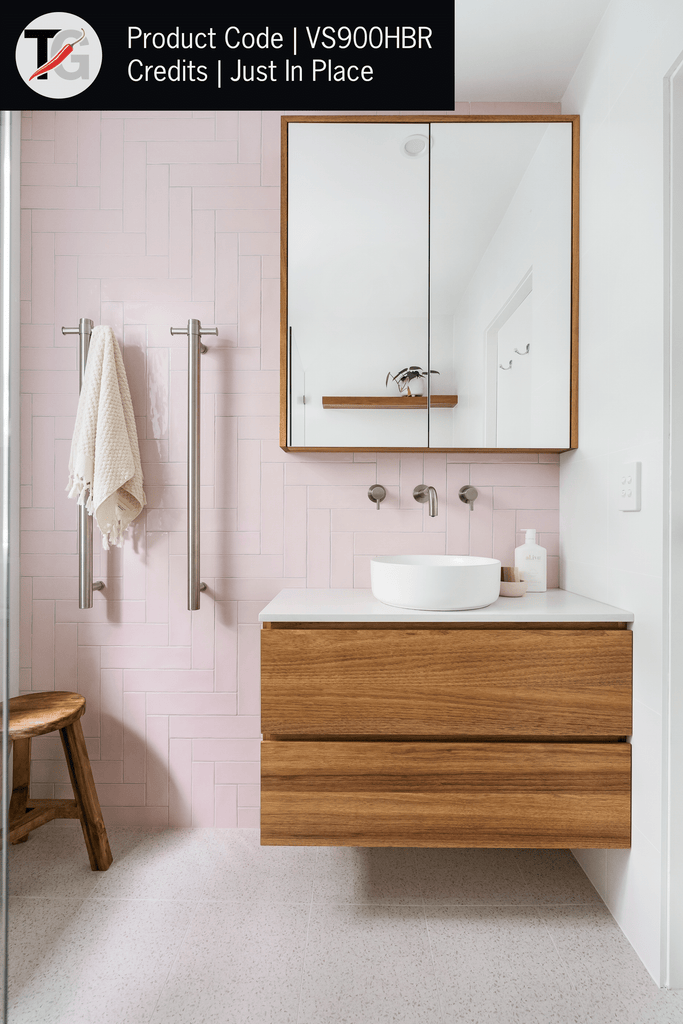 Thermogroup 12V Straight Round Vertical Single Bar - Brushed Stainless Steel