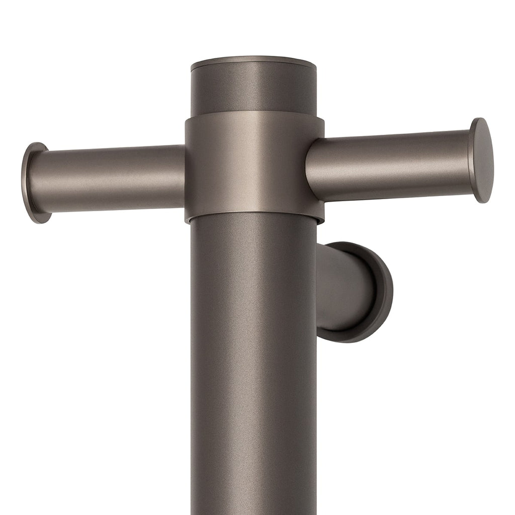 Thermogroup Straight Round Vertical Single Bar - Gunmetal Grey