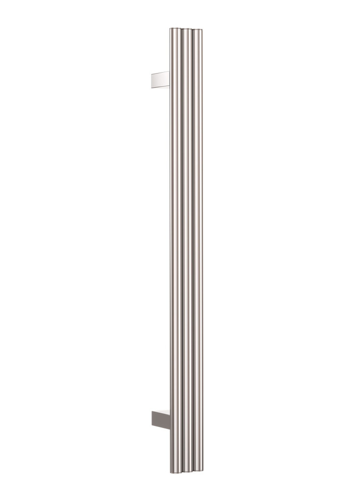 Thermogroup Triple Tube Vertical Single Heated Towel Rail - Polished Stainless Steel