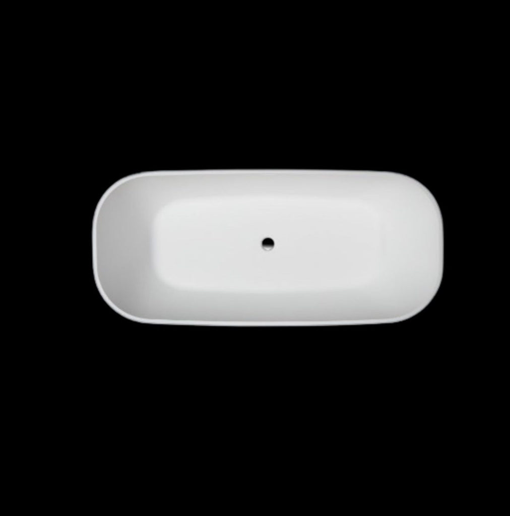 Kaskade Cassandra Freestanding Stone Bath - Matte White