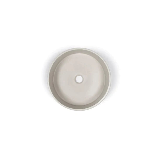 Nood Co Bowl Basin Wall Hung - Mid Tone Grey
