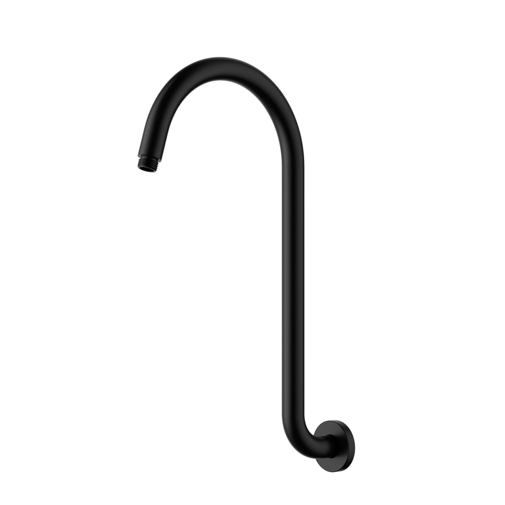 Ikon Clasico High Rise Shower Arm - Matte Black