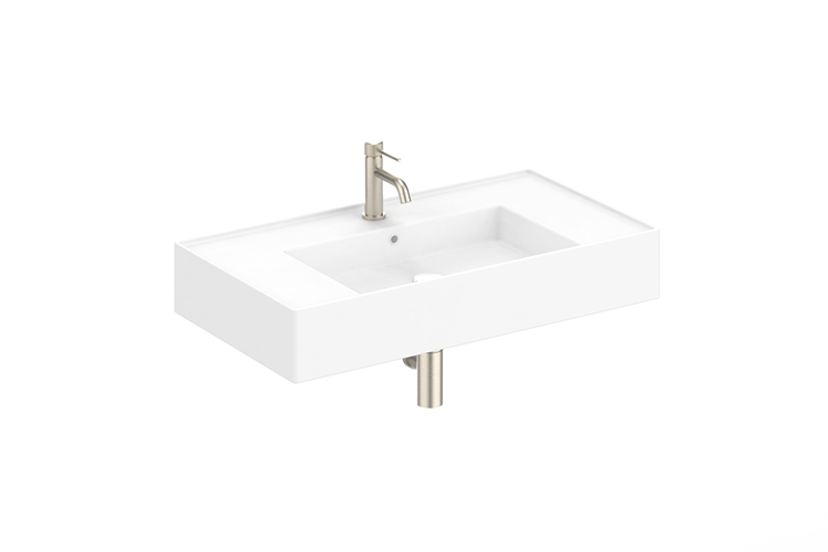 ADP Teorema Wall Hand Basin 800mm - Gloss White
