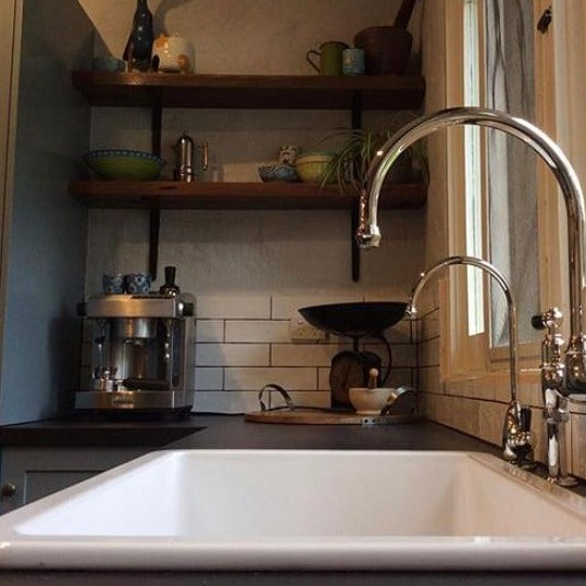 Turner Hastings Cuisine 68x48 Inset / Undermount Fireclay Sink - Matte White