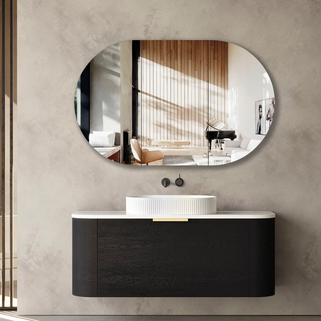 Otti Bondi Wall Hung Vanity - Black Oak