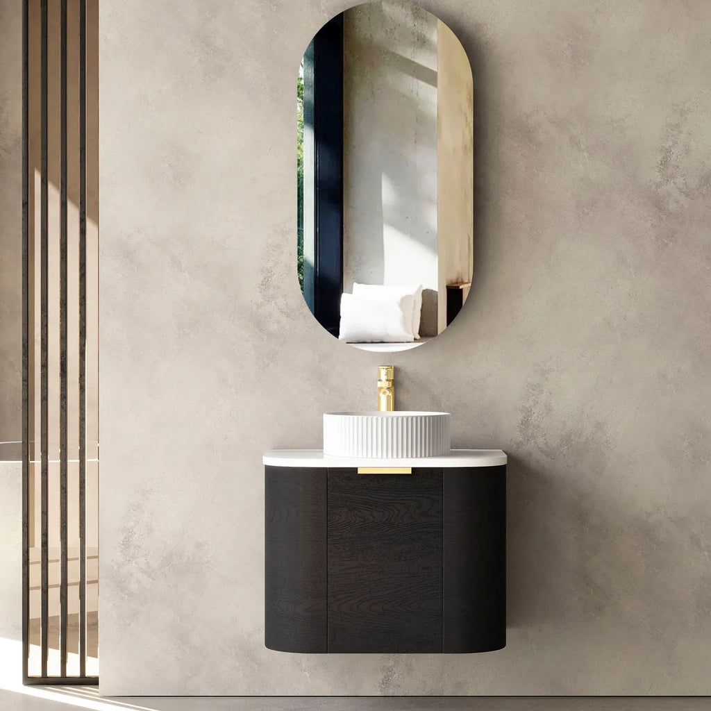 Otti Bondi Wall Hung Vanity - Black Oak