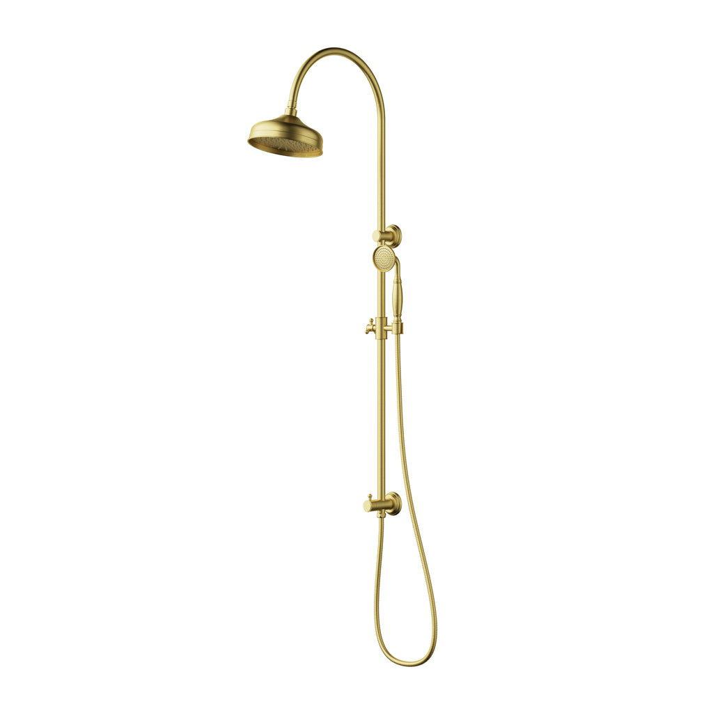 Ikon Clasico Twin Shower - Brushed Gold