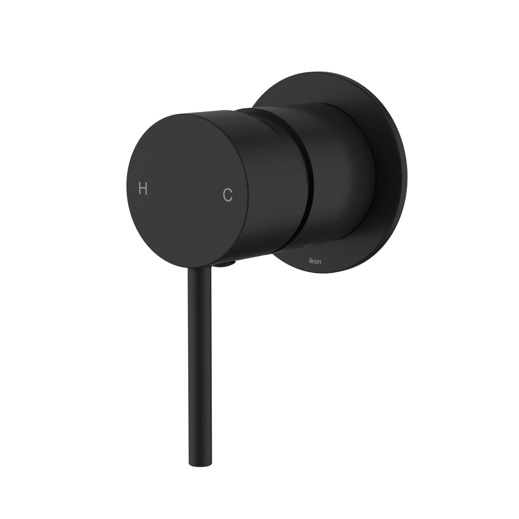Hali Wall Mixer with 60mm Cover Plate - Matte Black