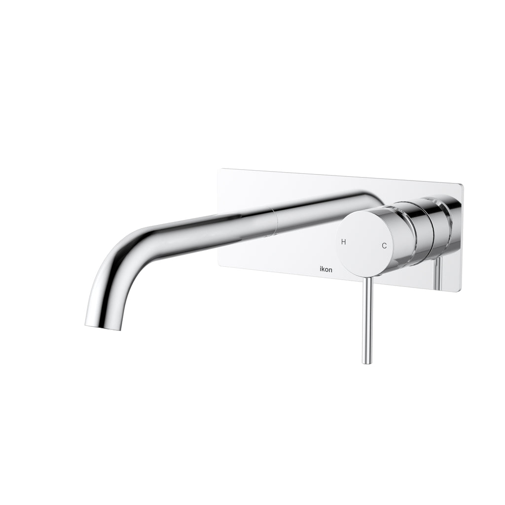 Serena Hali Wall Basin Mixer/Bath Spout - Chrome