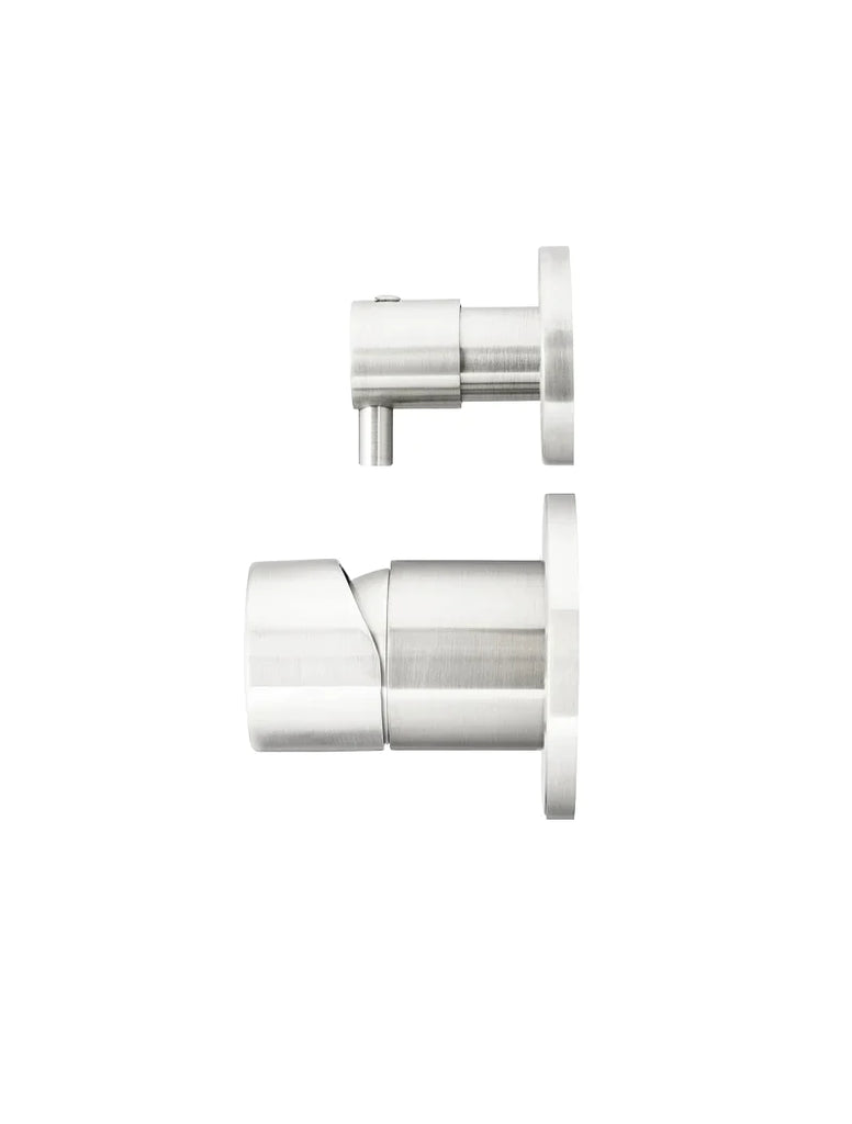 Meir Round Wall Mixer Diverter Finish Only - Brushed Nickel