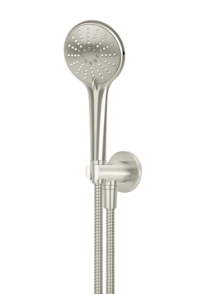 Meir Round Hand Shower On Fixed Bracket - Brushed Nickel