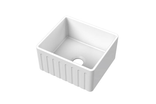 Turner Hastings Novi 51x46 Fireclay Butler Sink - Matte White