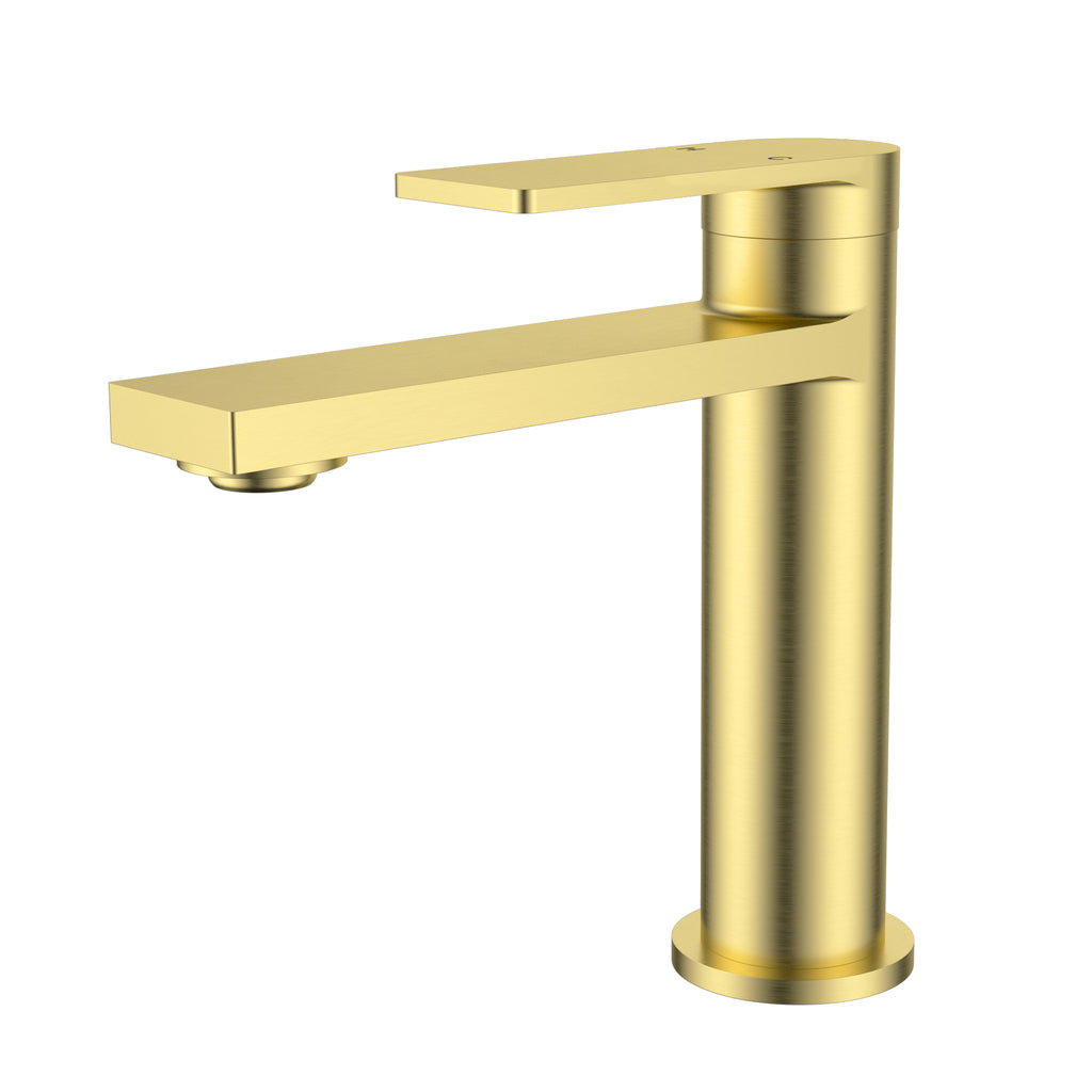 Serena Ruki Basin Mixer - Brushed Gold