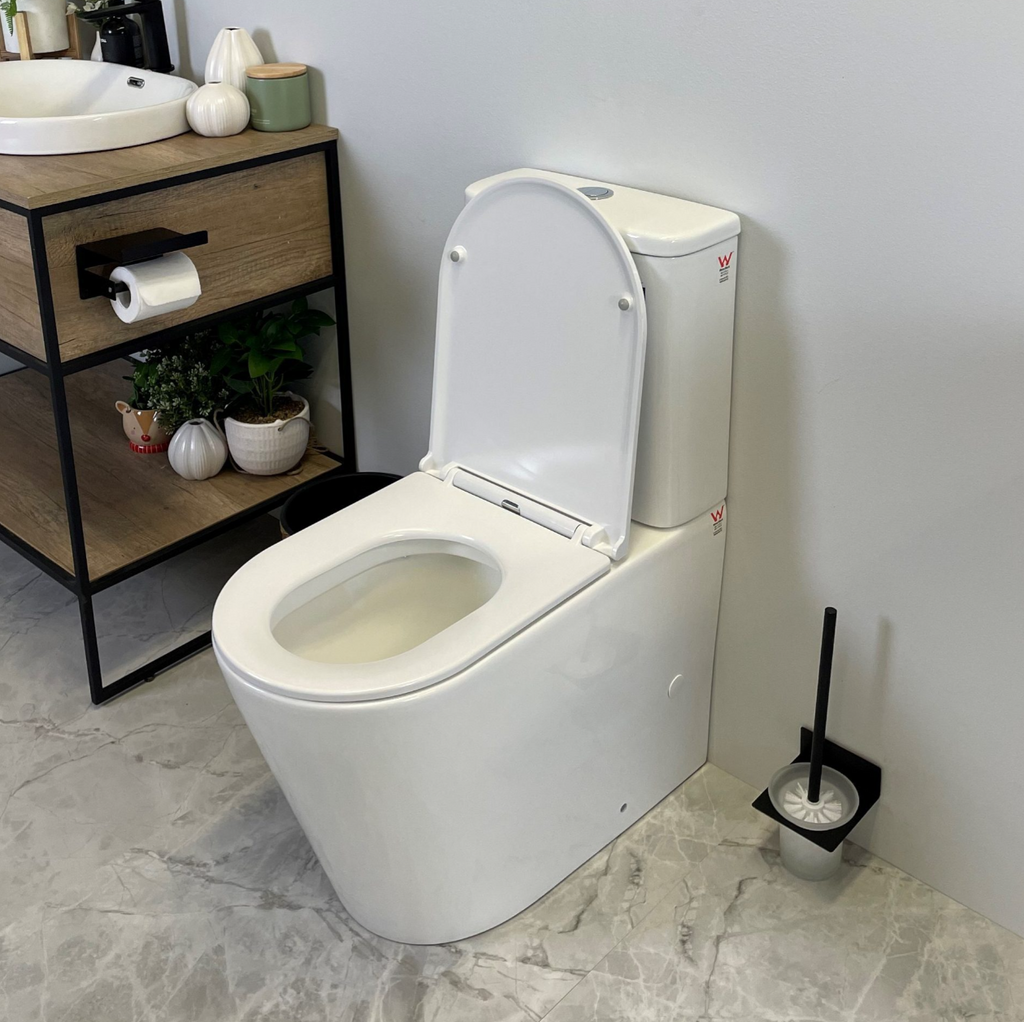 Voro Back to Wall Toilet Suite Gloss White