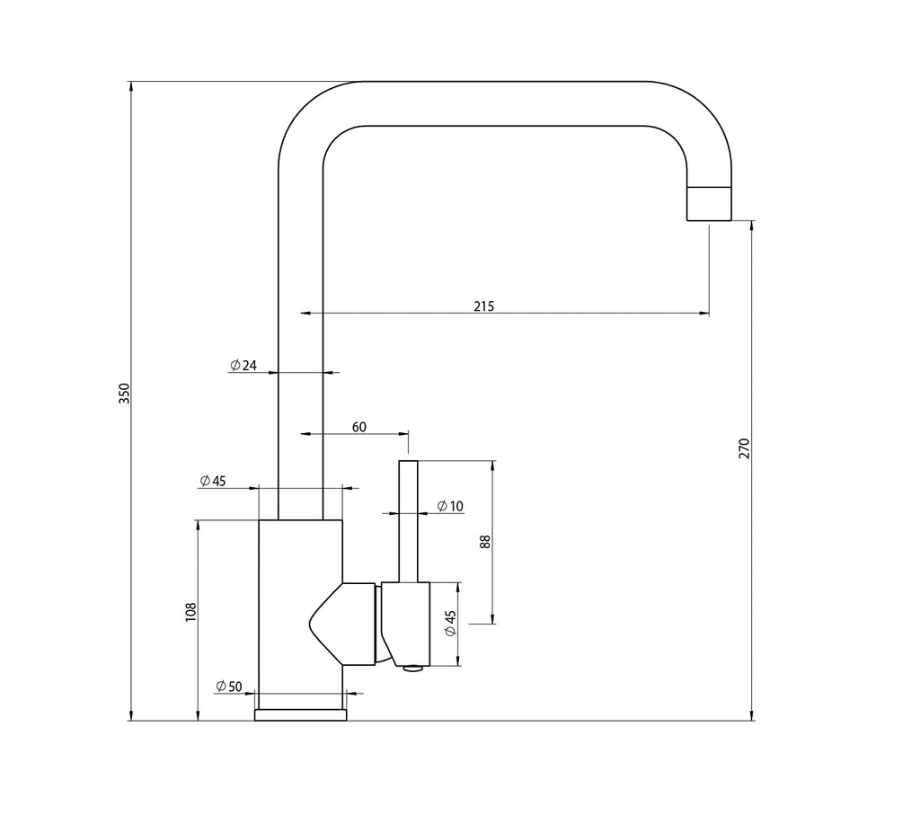 Elle Project Stainless Steel Sink Mixer