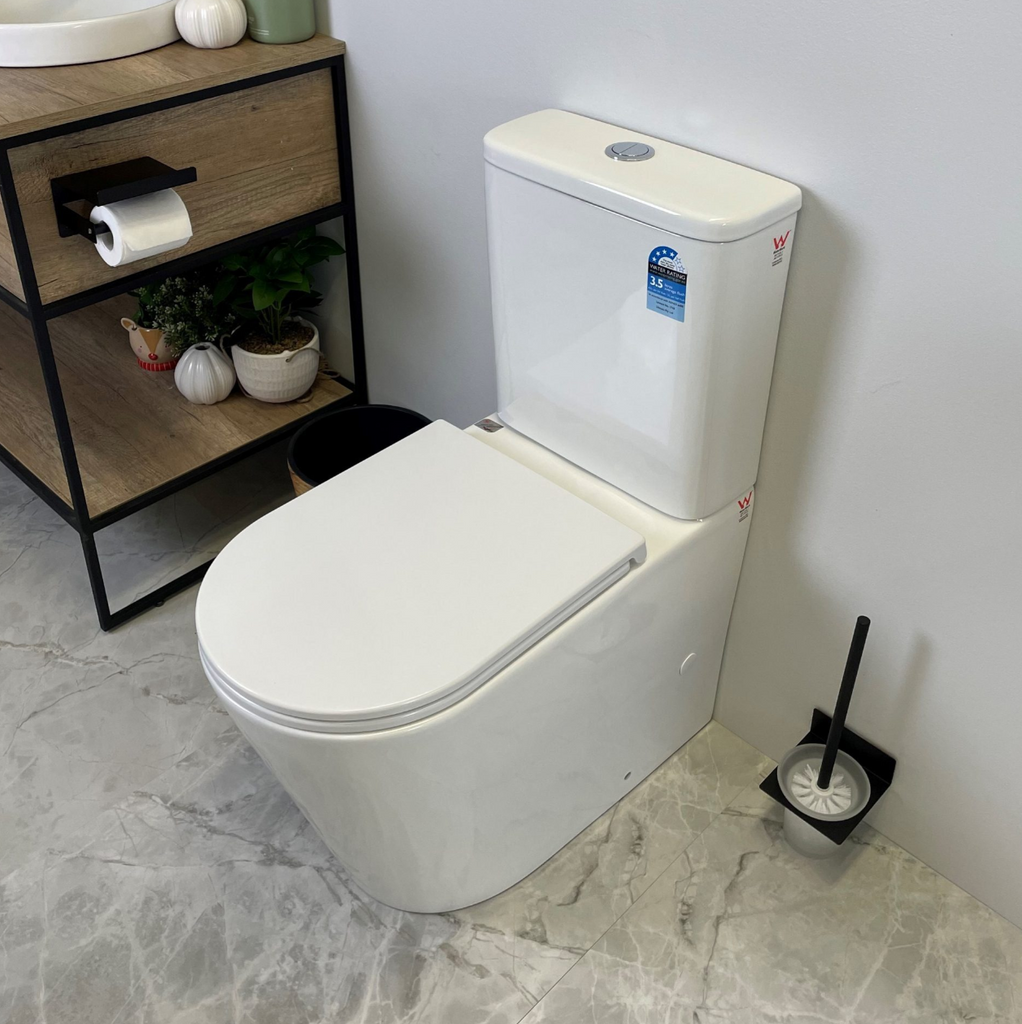 Voro Back to Wall Toilet Suite Gloss White