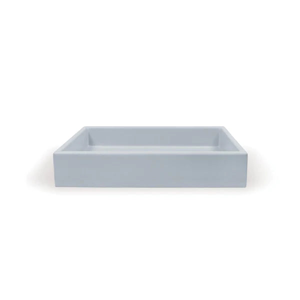 Nood Co Box Basin Wall Hung - Powder Blue