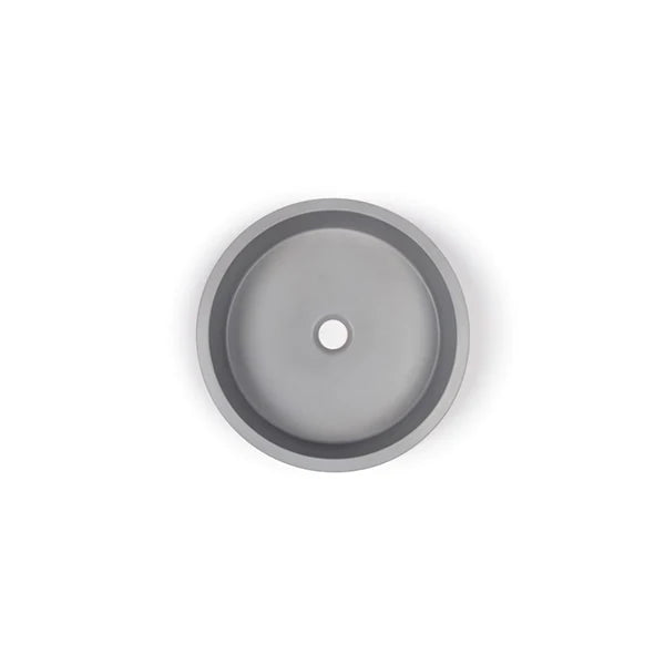 Nood Co Hoop Basin Wall Hung - Mid Tone Grey