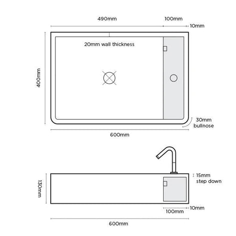 Nood Co Shelf 03 Basin Surface Mount - Copan Blue
