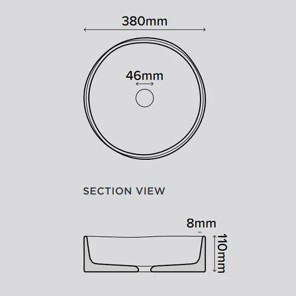 Nood Co Slip Basin Wall Hung - Copan Blue