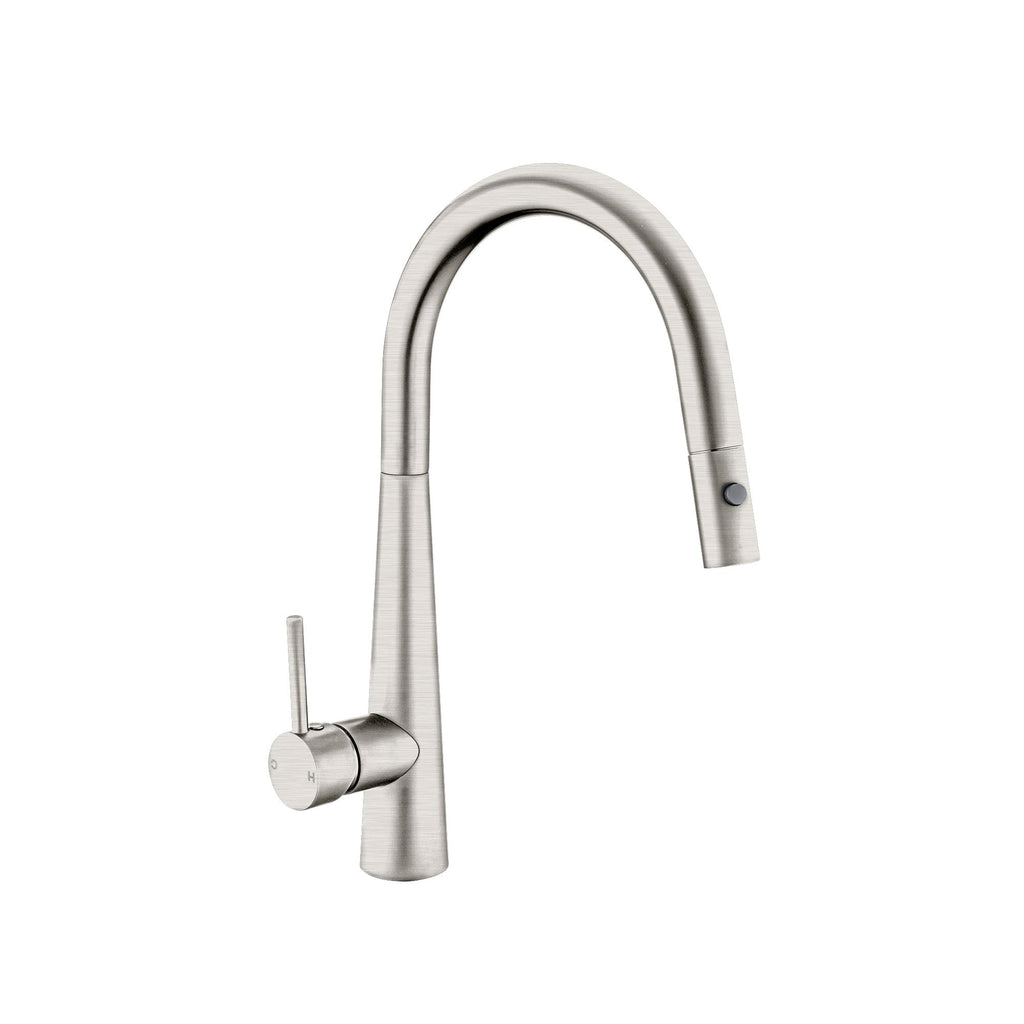 Nero Dolce Pull Out Kitchen Mixer With Veggie Spray Function - Brushed Nickel - Wellsons