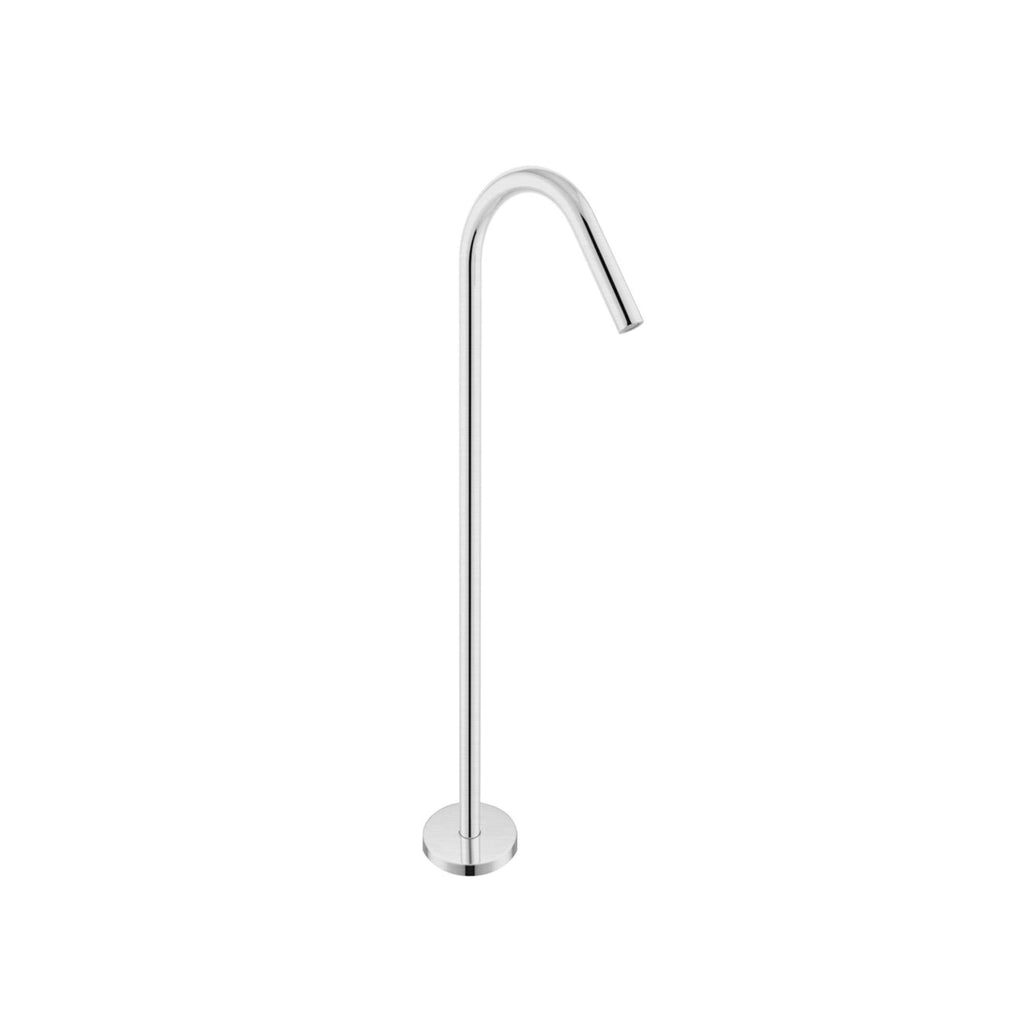 Nero Mecca Freestanding Bath Spout - Brushed Nickel - Wellsons