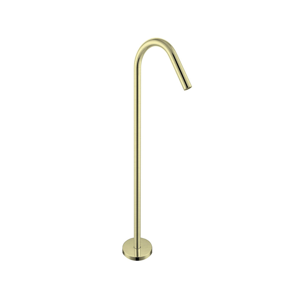 Nero Mecca Freestanding Bath Spout - Brushed Gold - Wellsons